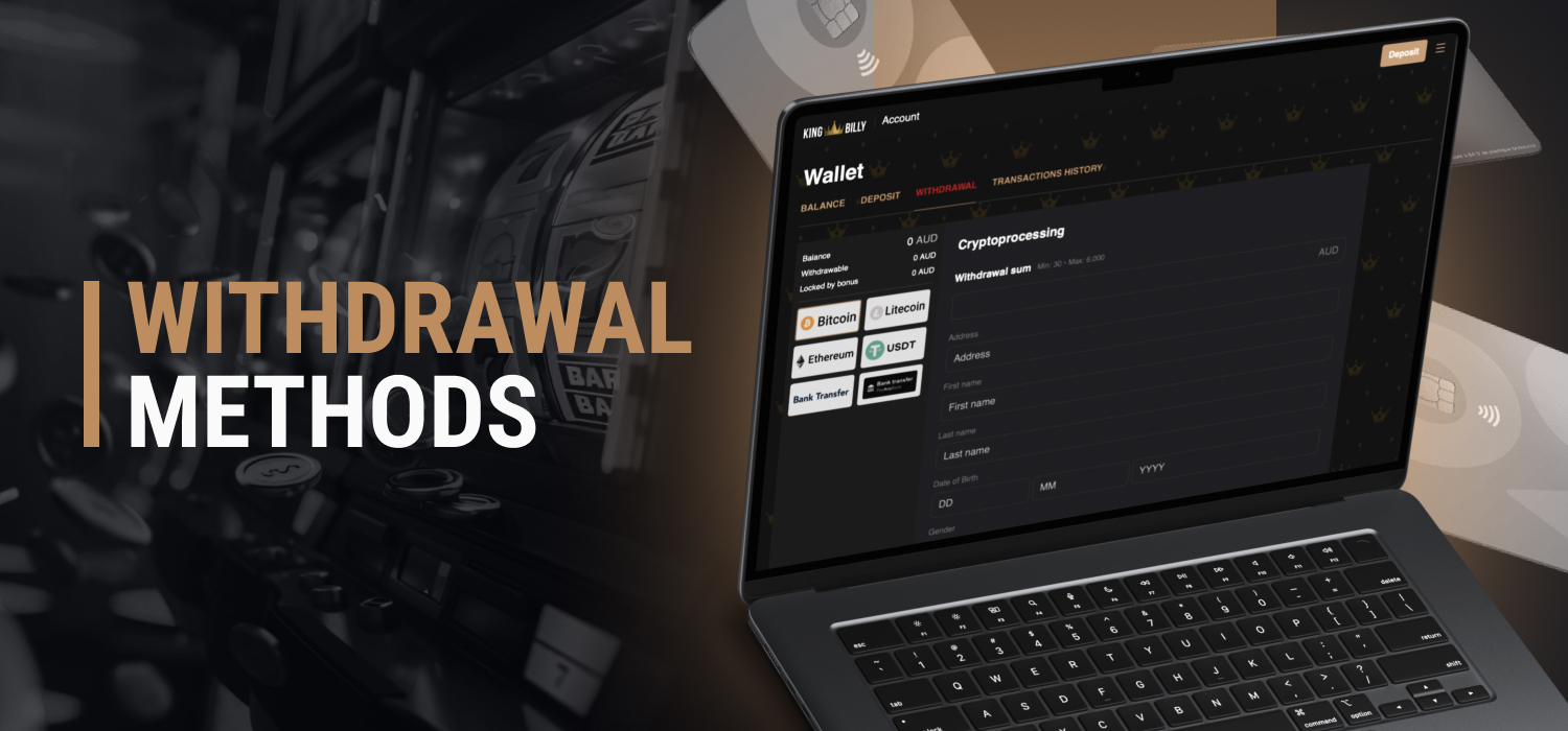 king billy available withdrawal methods for users
