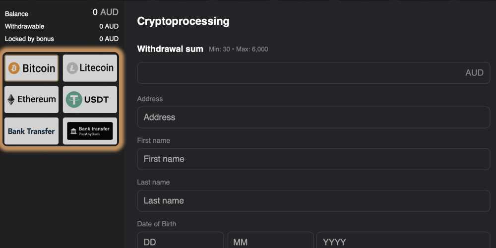 withdraw step 3 choose your preferred system